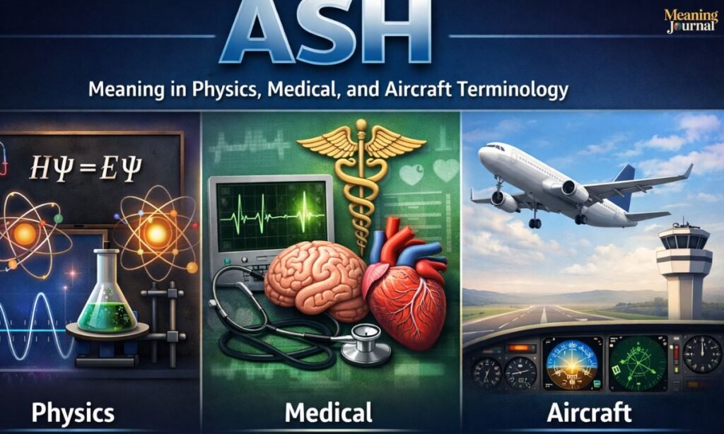 ASH Meaning in Physics, Medical, and Aircraft Terminology