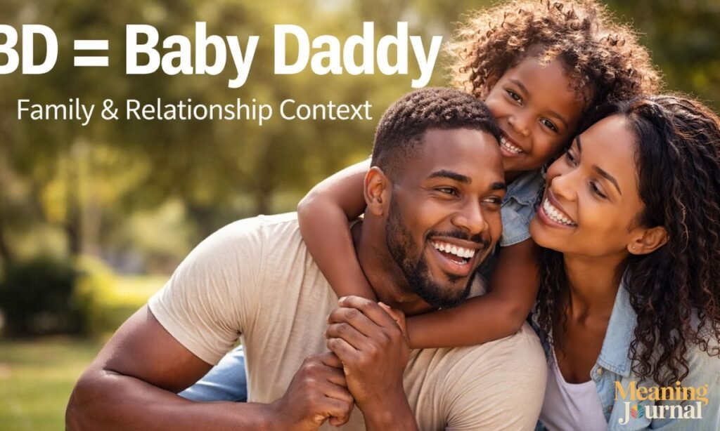 BD = Baby Daddy (Family & Relationship Context)
