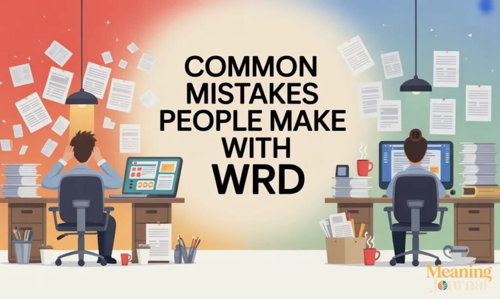 Common Mistakes People Make with WRD