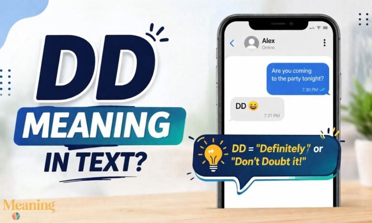 DD meaning in text