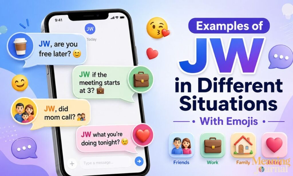 Examples of JW in Different Situations (With Emojis)