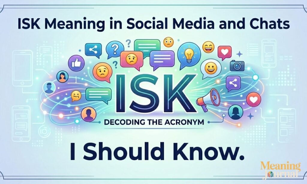 ISk meaning in social media and chat