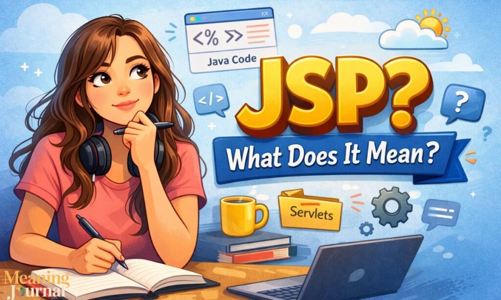 Jsp meaning from A girl