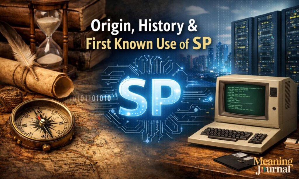 Origin, History & First Known Use of SP