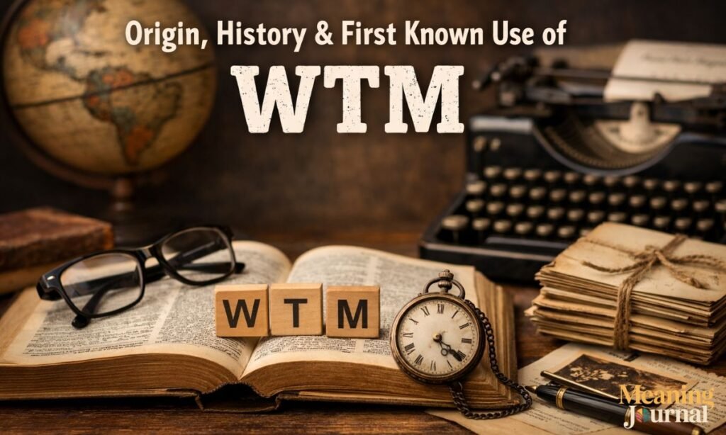 Origin, History & First Known Use of WTM