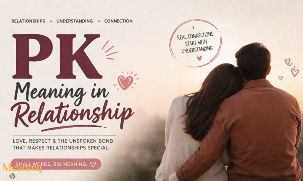 PK meaning in relationship