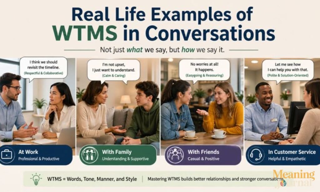 Real Life Examples of WTMS in Conversations