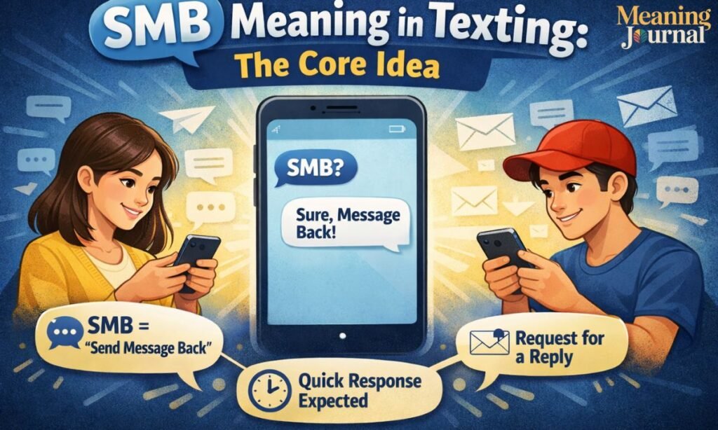 SMB meaning in texting the core idea