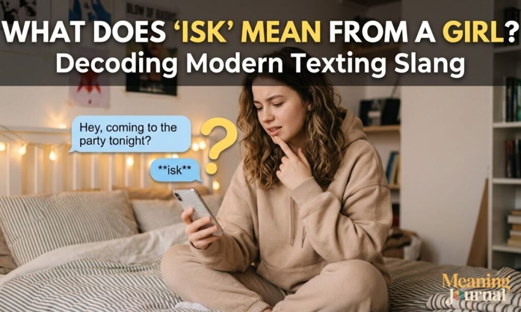 What Does isk mean from a girl