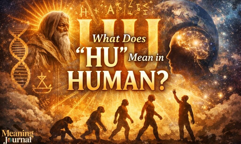 What does 'hu' mean in human