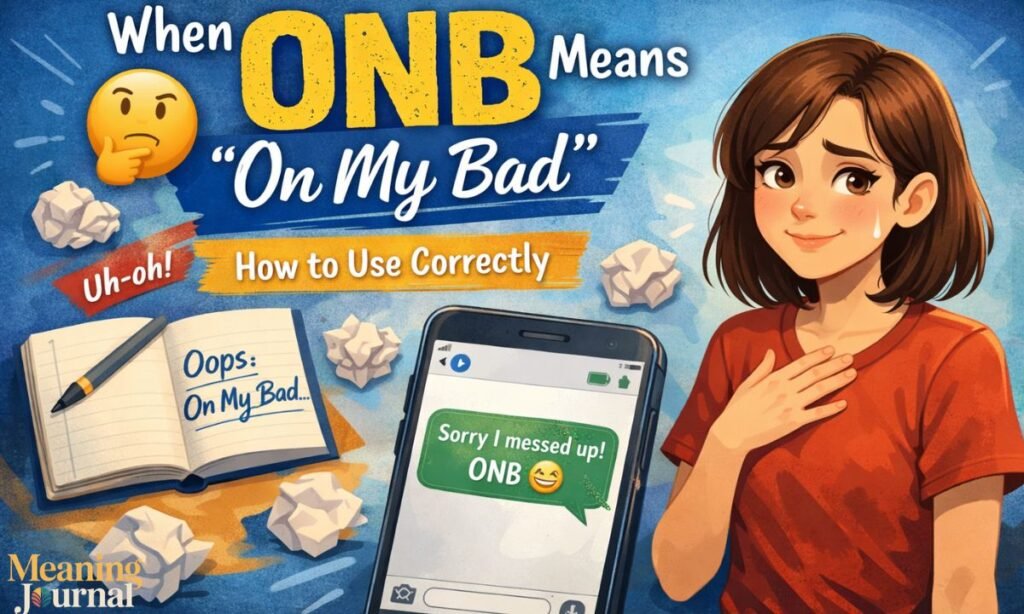 _When ONB Means “On My Bad” (How to Use Correctly)