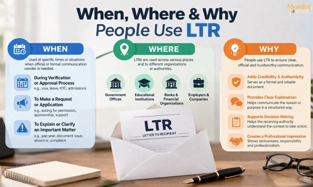 _When, Where & Why People Use LTR