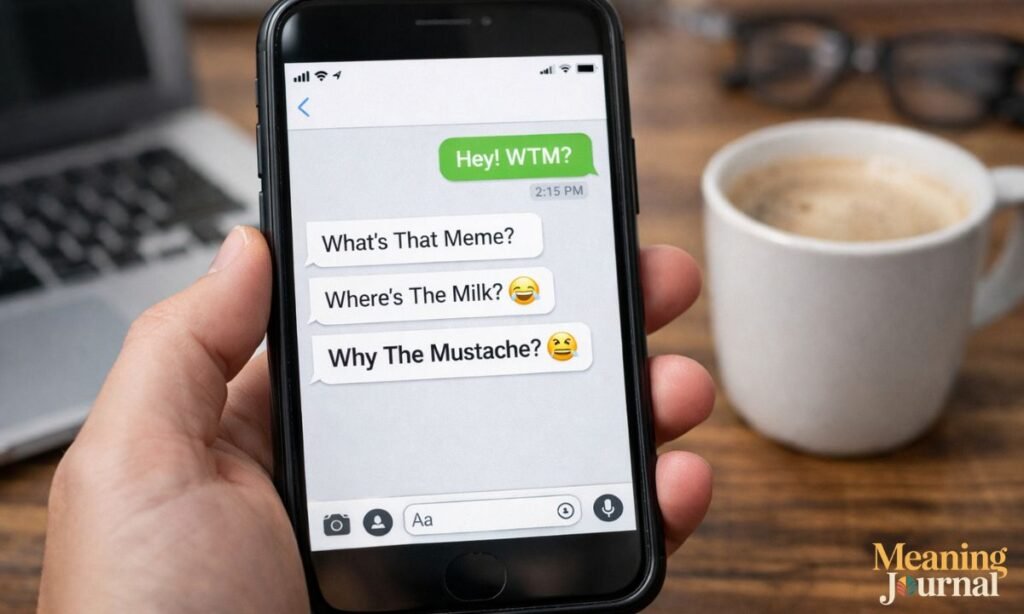 Wtm meaning in text funny