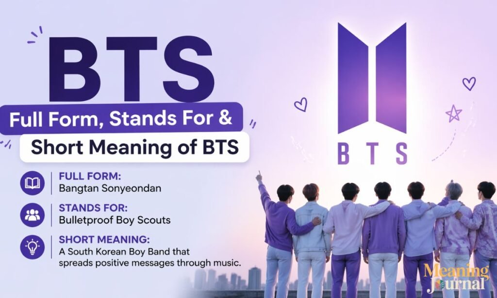 bts Full Form, Stands For & Short Meaning of BTS