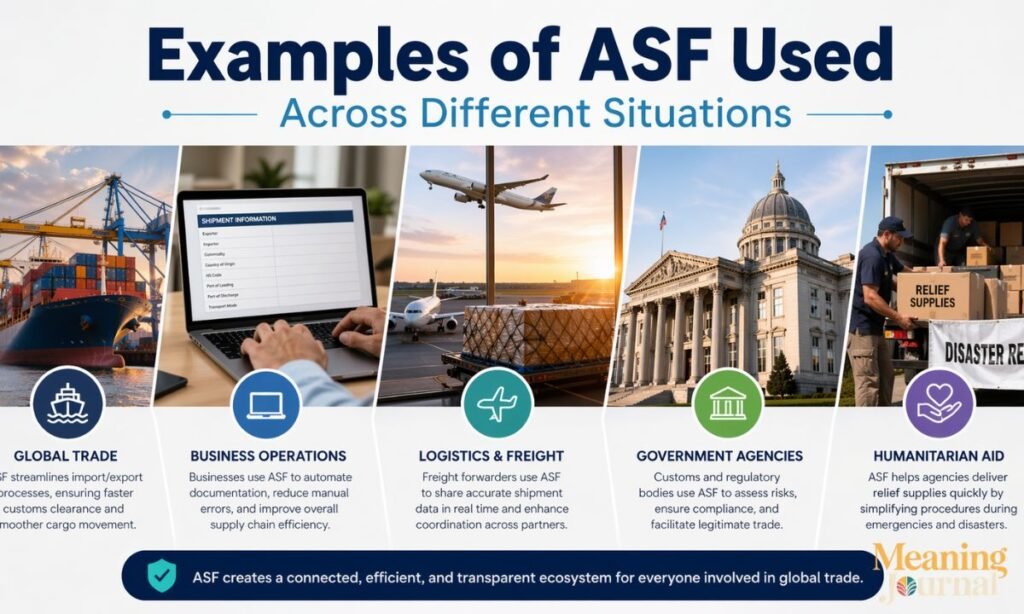 examples of asf used across different situations
