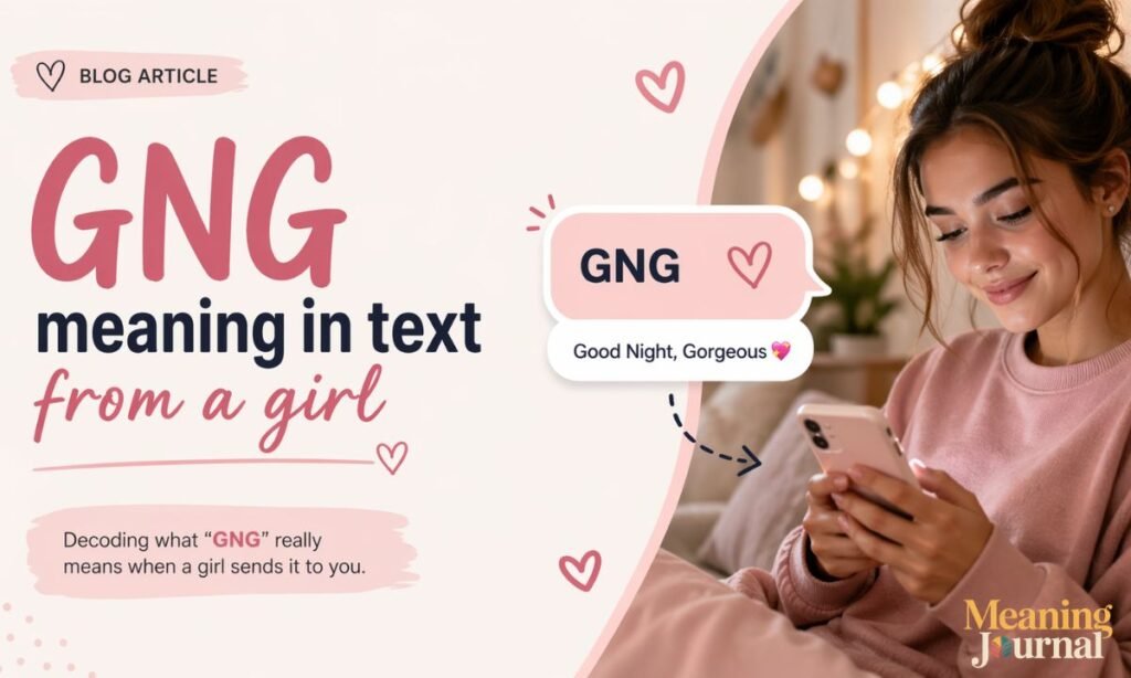 gng meaning in text from a girl