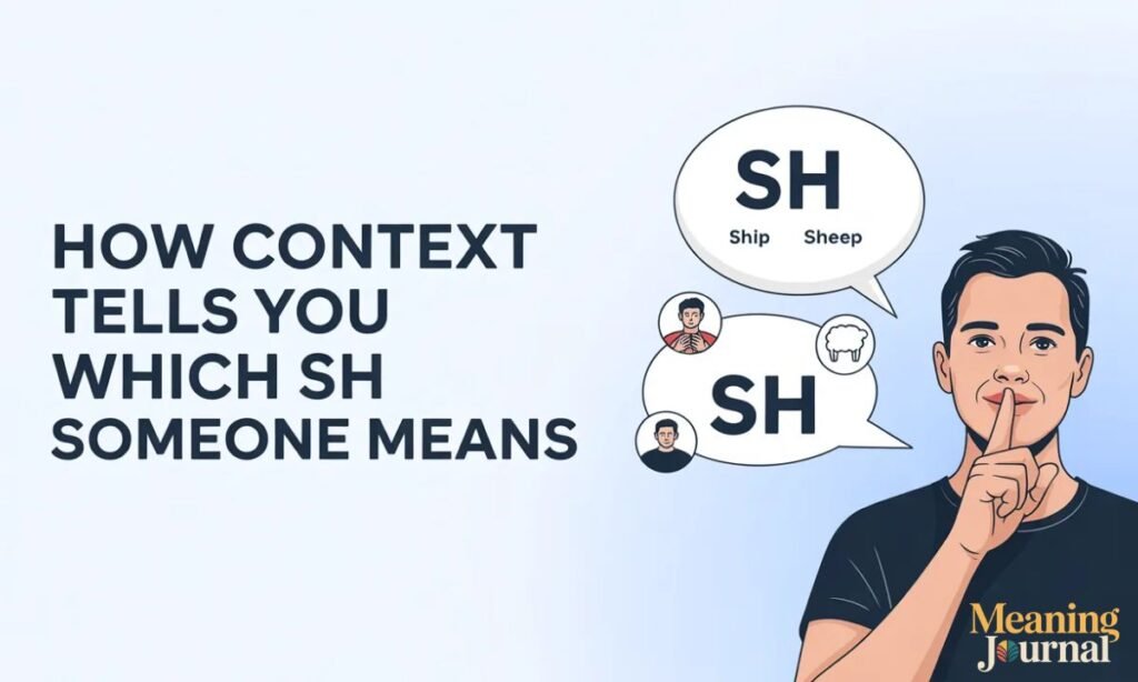 how context tells you which sh someone means