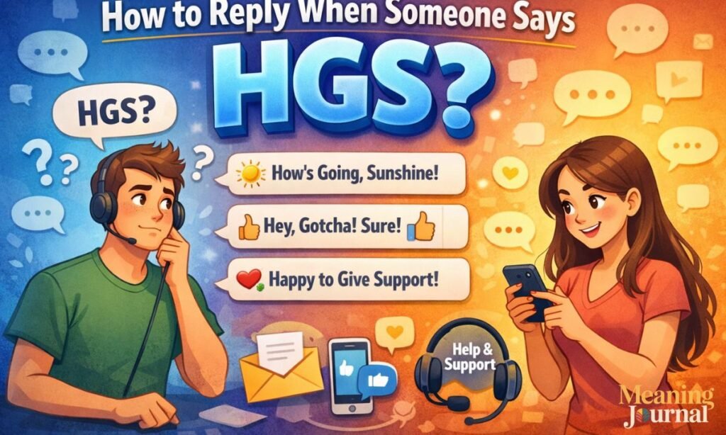 how to reply when someone says HGS