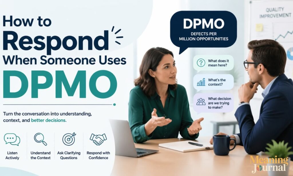 how to respond when someone uses dpmo