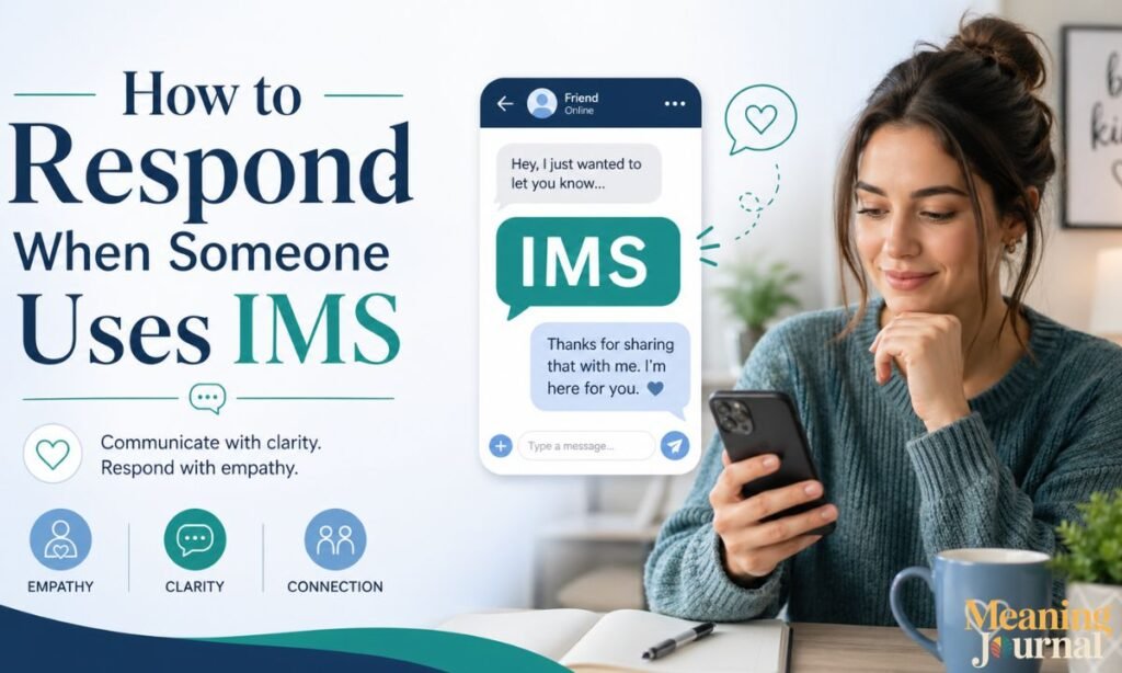 how to respond when someone uses ims