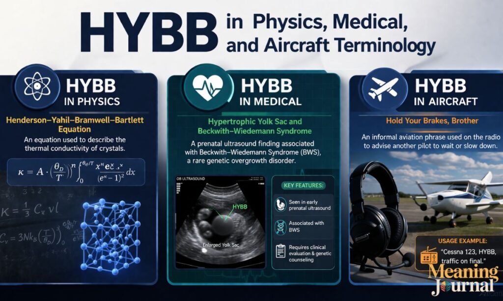 hybb in physics, medical and aircraft terminology