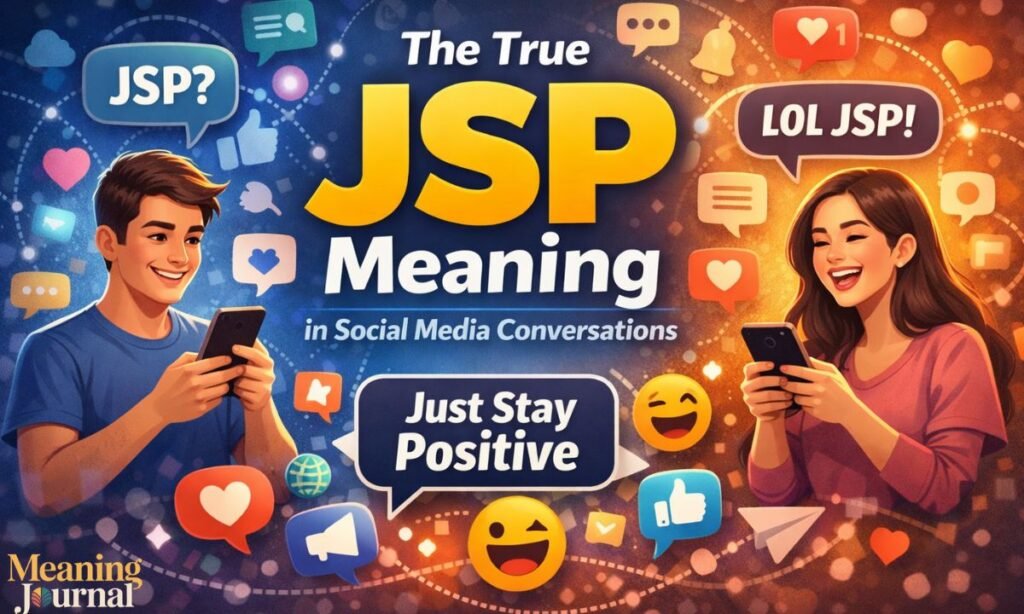 jsp meaning in social media conversations