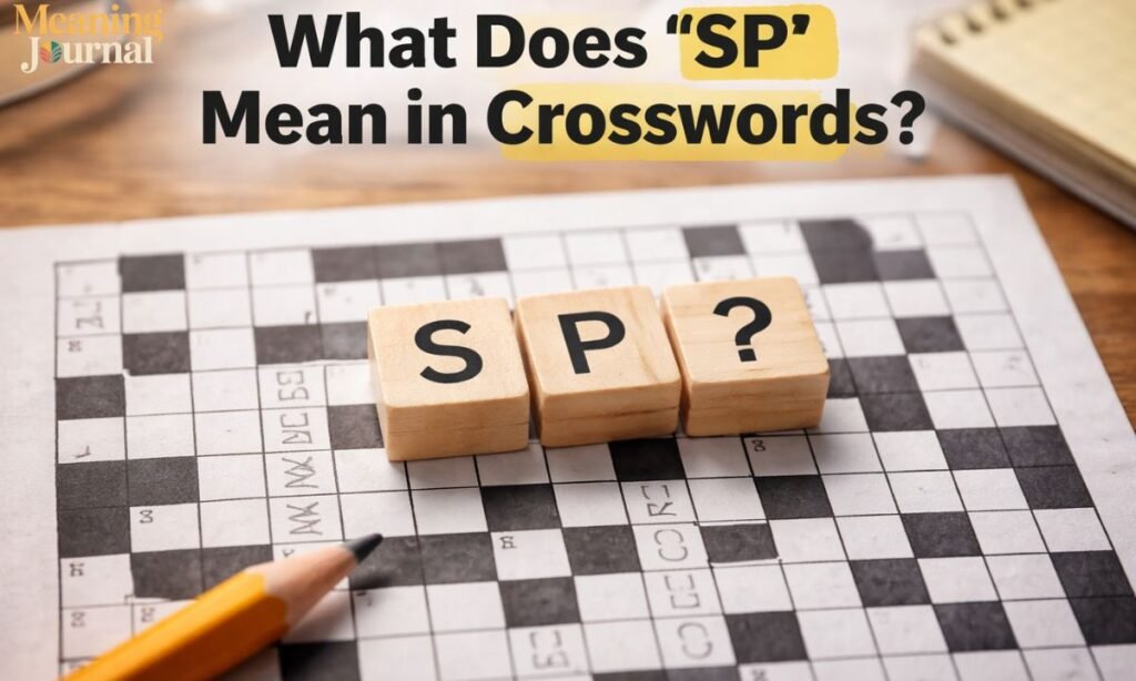 what does sp mean in crosswords