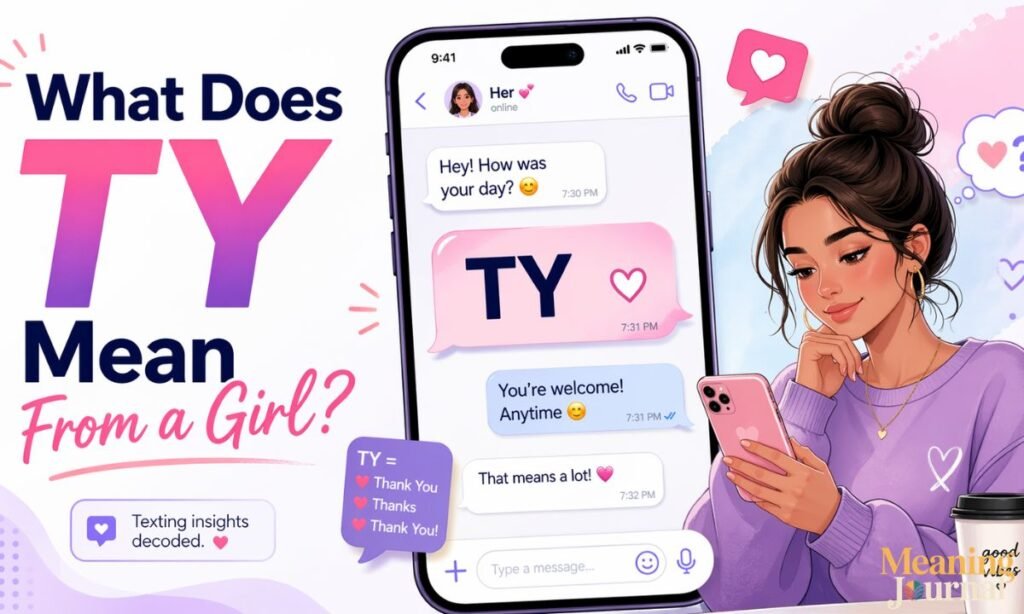 what does ty mean from a girl