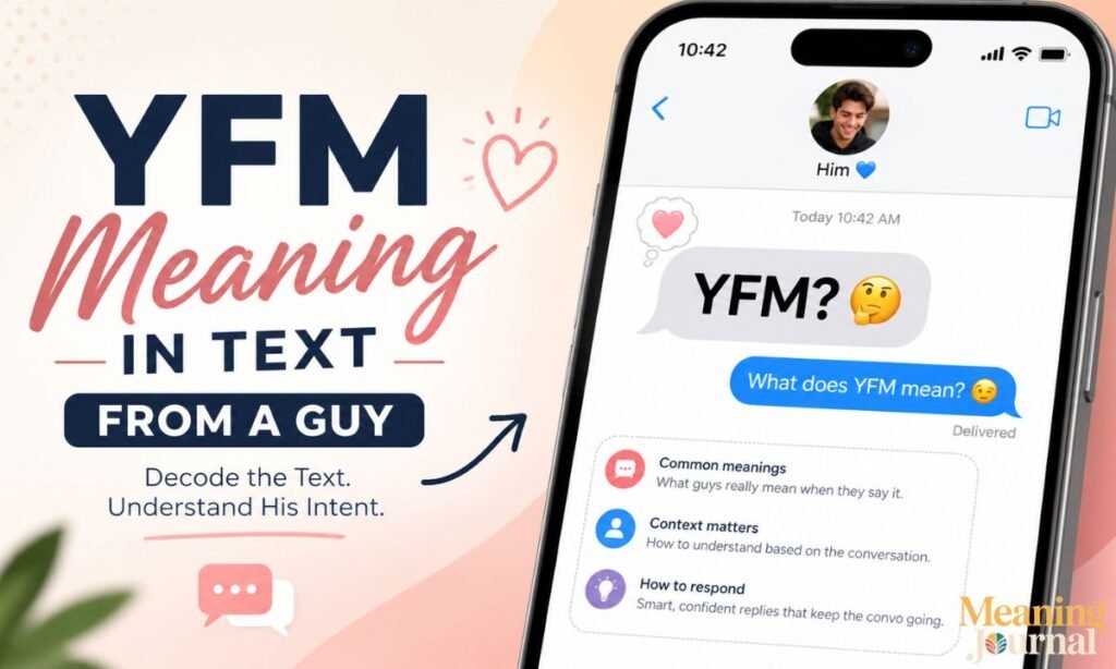 yfm meaning in text from a guy