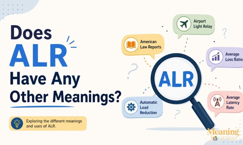 Does ALR Have Any Other Meanings