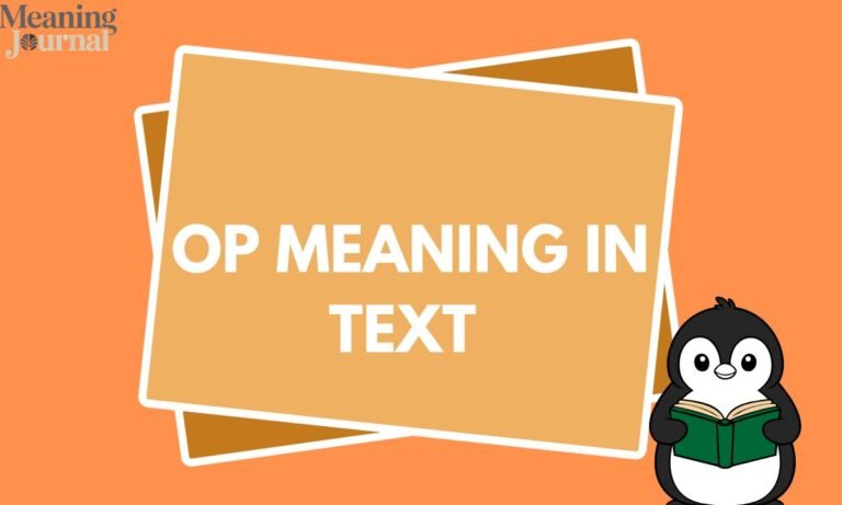 OP Meaning in Text
