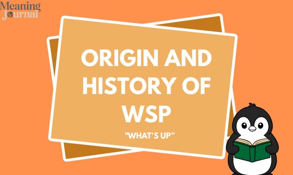 Origin and History of WSP