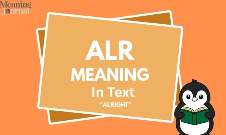 alr meaning in text