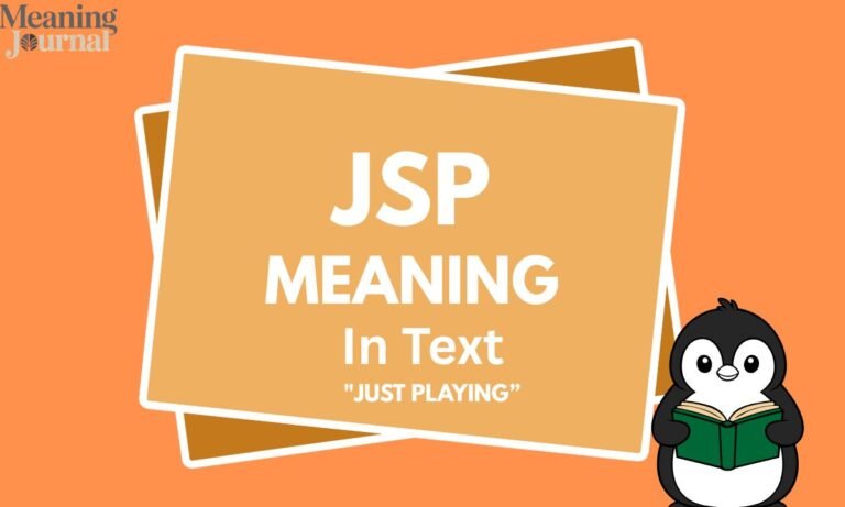 jsp meaning in text