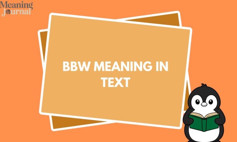 BBW Meaning in Text
