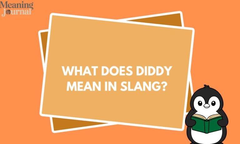 What Does Diddy Mean in Slang