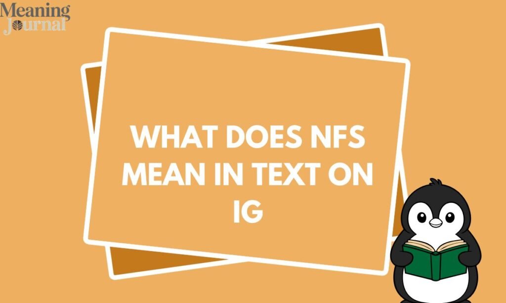 What does nfs mean in text on ig