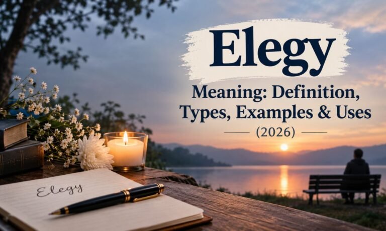Elegy Meaning Definition, Types, Examples & Uses (2026)