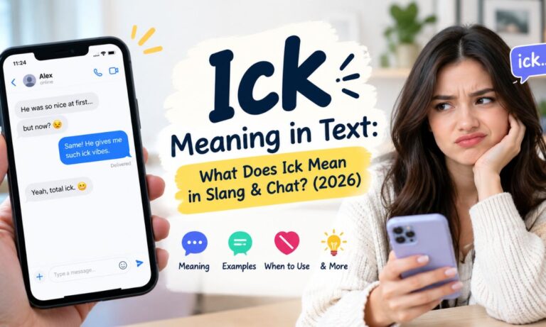 Ick Meaning in Text What Does Ick Mean in Slang & Chat (2026)