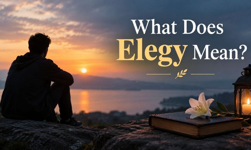 What Does Elegy Mean