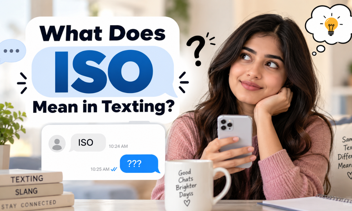 What Does ISO Mean in Texting